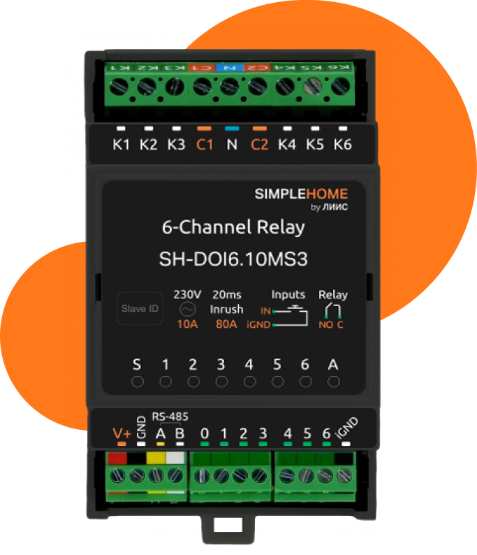RS-485, Modbus RTU Relay module
